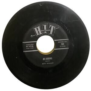 Betty Williams / The Belles – As Usual / The Boy Next Door, 1964 Hit Records 101